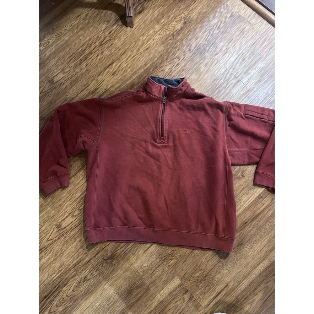 Columbia Men's Red Long Sleeve Half Zip Jacket / Size XXL‎